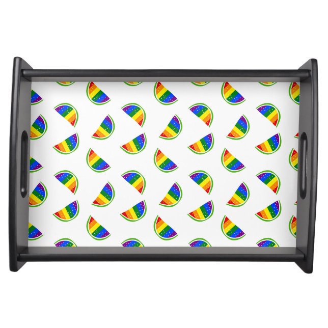 Rainbow Watermelon Pattern Serving Tray (Front)