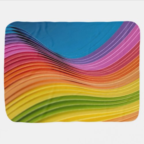 Rainbow Wave Baby Blanket