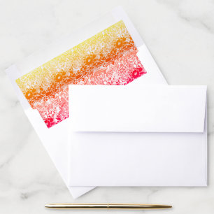 Rainbow wave  envelope liner