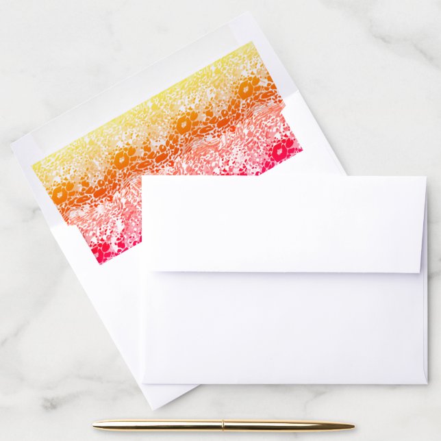 Rainbow wave  envelope liner (Desk)