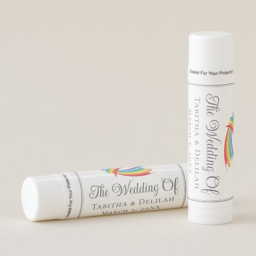 Rainbow Waves Beautiful Custom Wedding Favor
