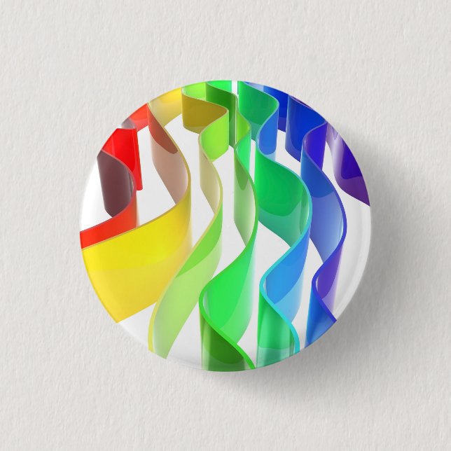 Rainbow waves button (Front)
