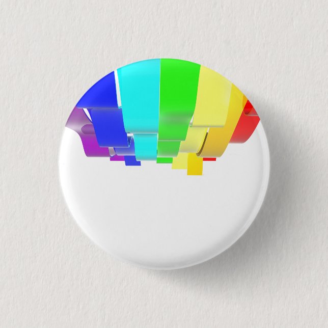 Rainbow waves button (Front)