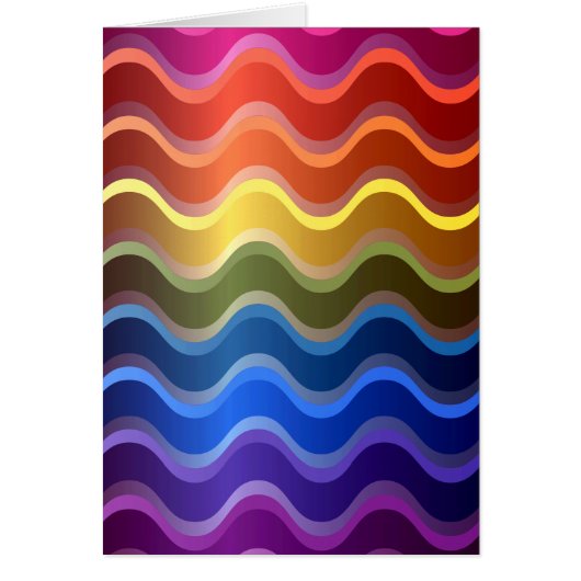 Rainbow Waves Cards (Front)
