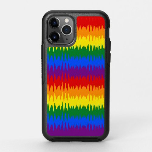 Rainbow Waves Gay Pride Flag LGBTQ OtterBox Symmetry iPhone 11 Pro Case