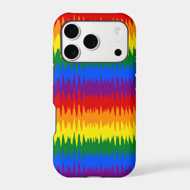 Rainbow Waves Iphone Case (Back)