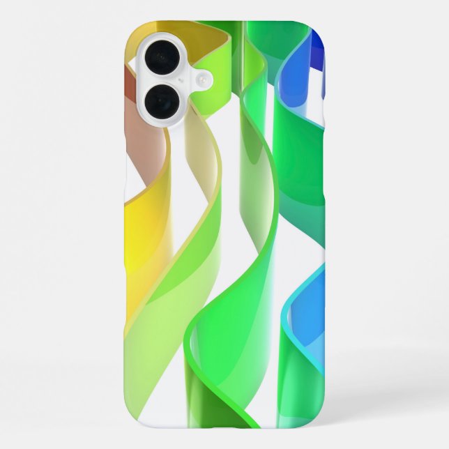 Rainbow waves iphone case (Back)