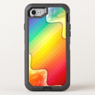 Rainbow Waves OtterBox Defender iPhone SE/8/7 Case