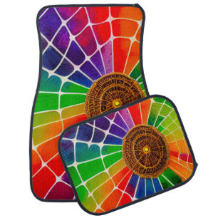 Rainbow Web Car Floor Mat