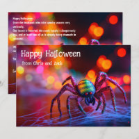 🌈🕷️Rainbow Web Magic greeting card