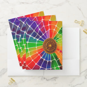 Rainbow Web Pocket Folder