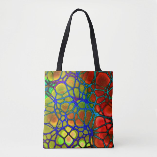 rainbow web tote bag (Front)