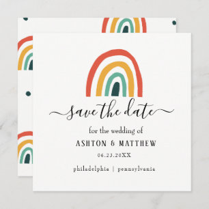 Rainbow wedding Card