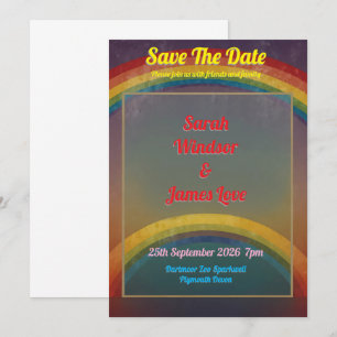 Rainbow Wedding Invitation