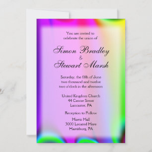 Rainbow Wedding Invitations