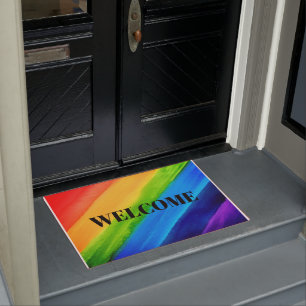 Rainbow Welcome Doormat