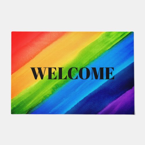 Rainbow Welcome Doormat