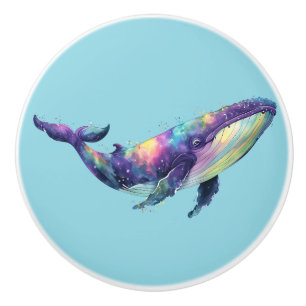 Rainbow Whale Door Pull