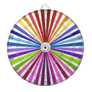 Rainbow Wheel Dart Board