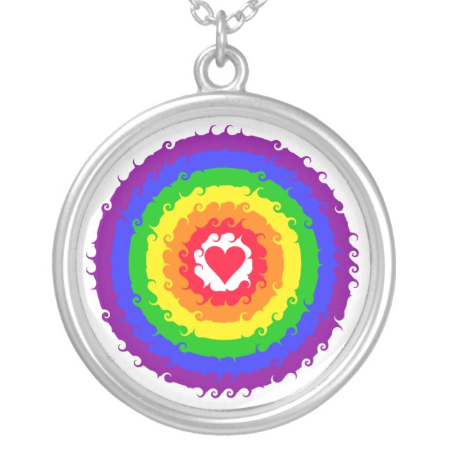 Rainbow Wheel necklace (Front)