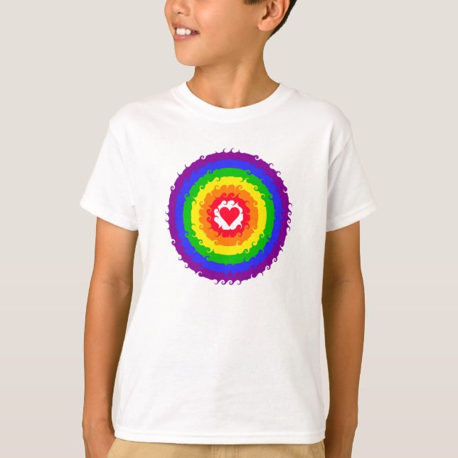Rainbow Wheel shirt - choose style & color (Front)