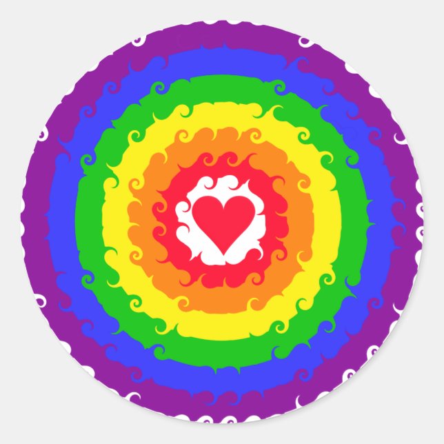 Rainbow Wheel stickers (Front)