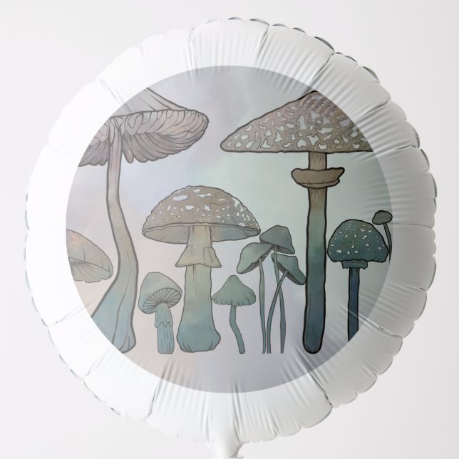 Rainbow Wild Mushrooms Balloon (Front)