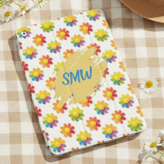 Rainbow Wildflower Floral Retro Gummycore iPad Mini Cover
