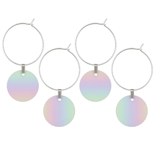Rainbow Wine Charms (Staggered)