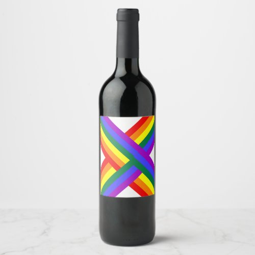 rainbow wine label by dalDesignNZ