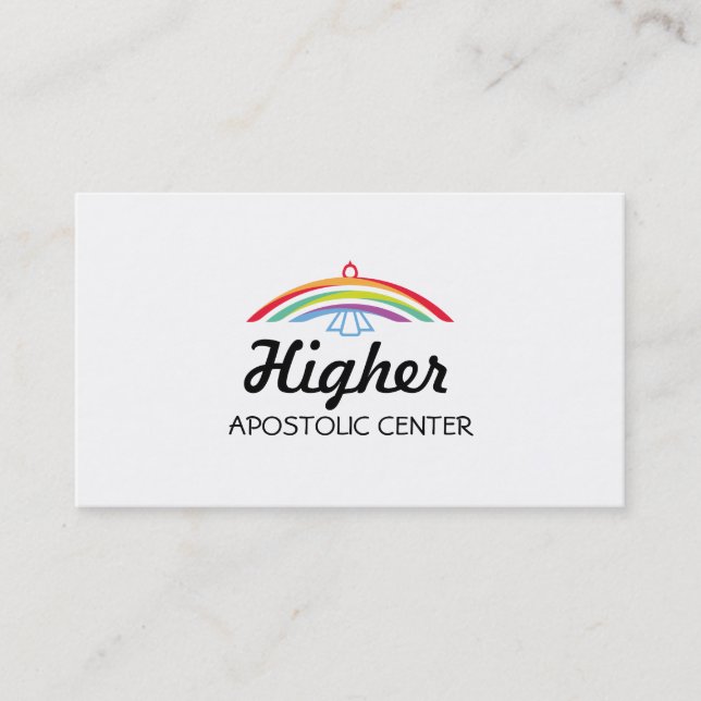 Rainbow Winged Dove Business Card (Front)