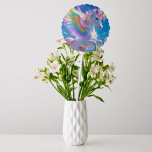 Rainbow Winged Prancing Unicorn  Balloon