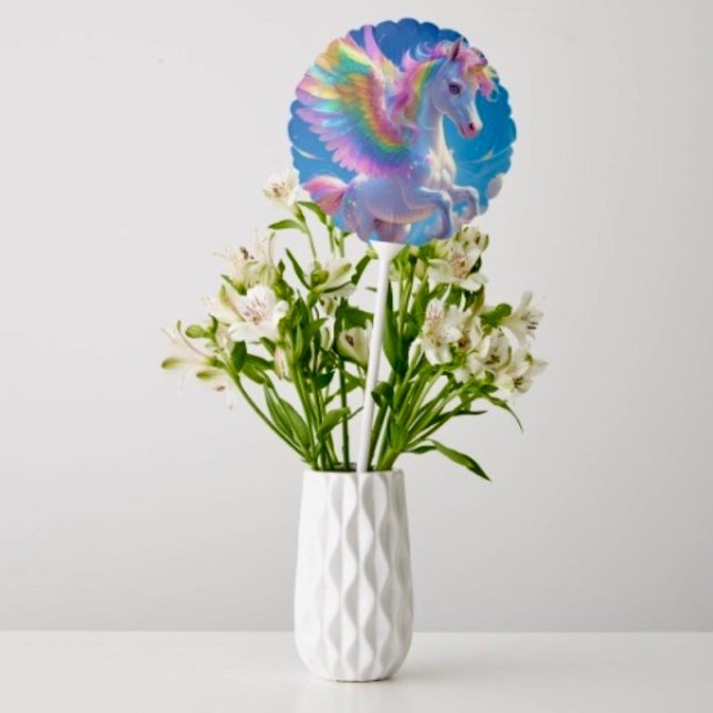 Rainbow Winged Prancing Unicorn  Balloon (Creator Uploaded)