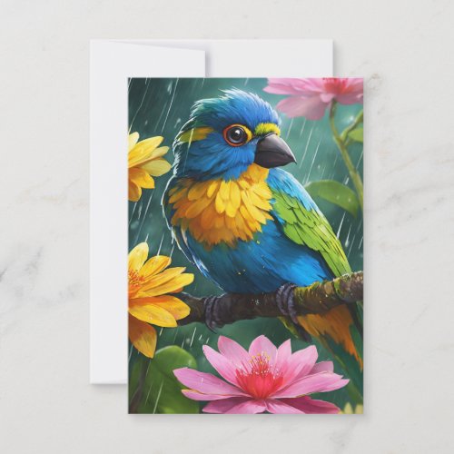 Rainbow Wings Costa Ricas Vibrant Avian Beauty Thank You Card