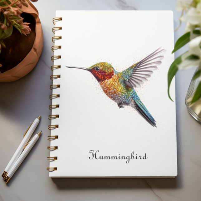 Rainbow Wings: Vibrant Hummingbird Art, custom Planner (Creator Uploaded)