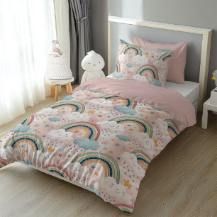 Rainbow Wishes Duvet Cozy Gift for Kids’ Birthday Cover