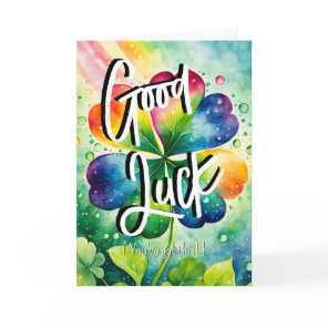 Rainbow Wishes: Good Luck You've Got This! exam Card