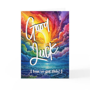Rainbow Wishes: Good Luck You've Got This! exam Card