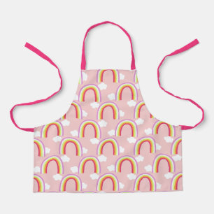 Rainbow with Cloud Pink Apron
