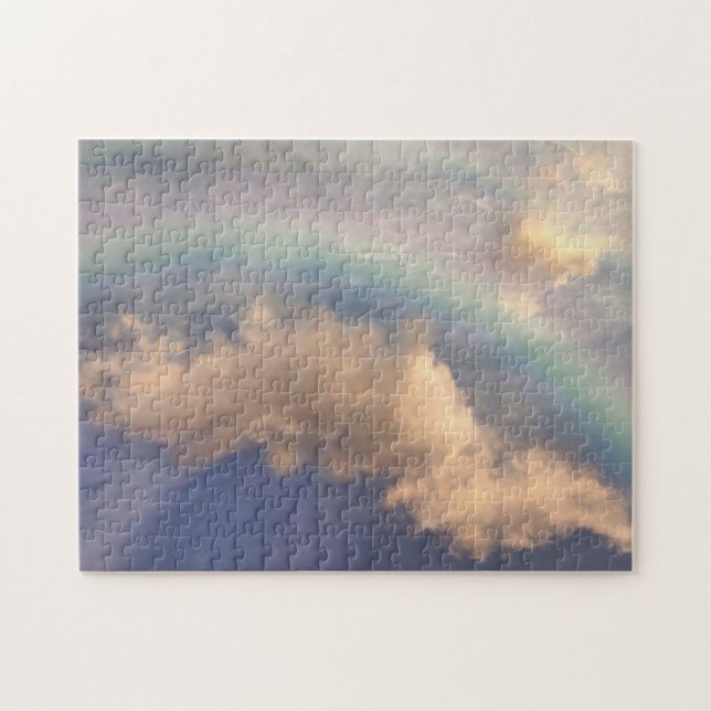 Rainbow with Clouds and Blue Sky Jigsaw Puzzle (Horizontal)
