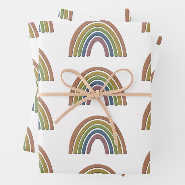 Rainbow With Faux Rustic Paper Texture (In situ)