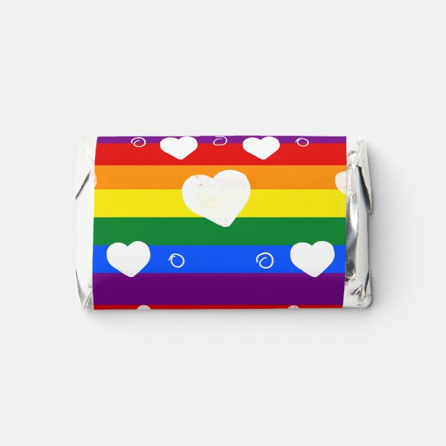 Rainbow with Hearts Hershey's Miniatures (Front)