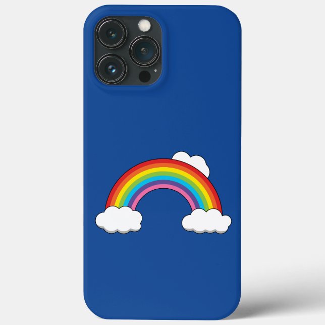 Rainbow with White Clouds Case-Mate iPhone Case (Back)