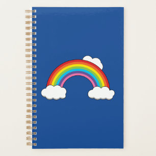 Rainbow with White Clouds Planner