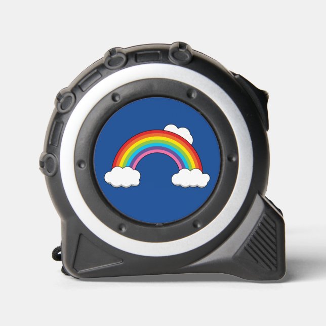 Rainbow with White Clouds Tape Measure (Front)