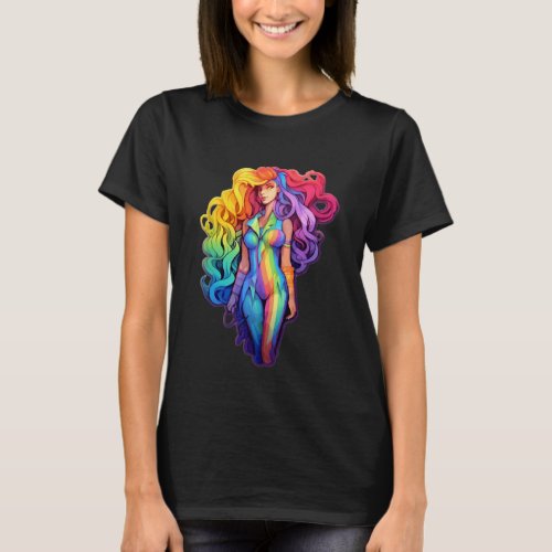 Rainbow woman T_Shirt