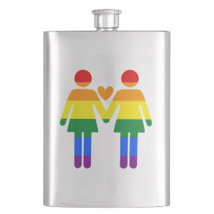 Rainbow Women Flask