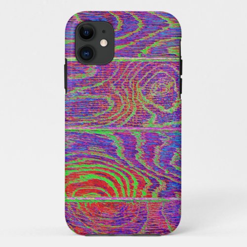 Rainbow Wood Flooring iPhone 11 Case