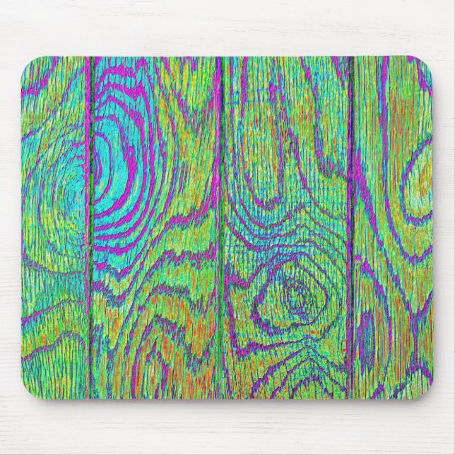 Rainbow Wood Grain Flooring Mouse Pad (Front)