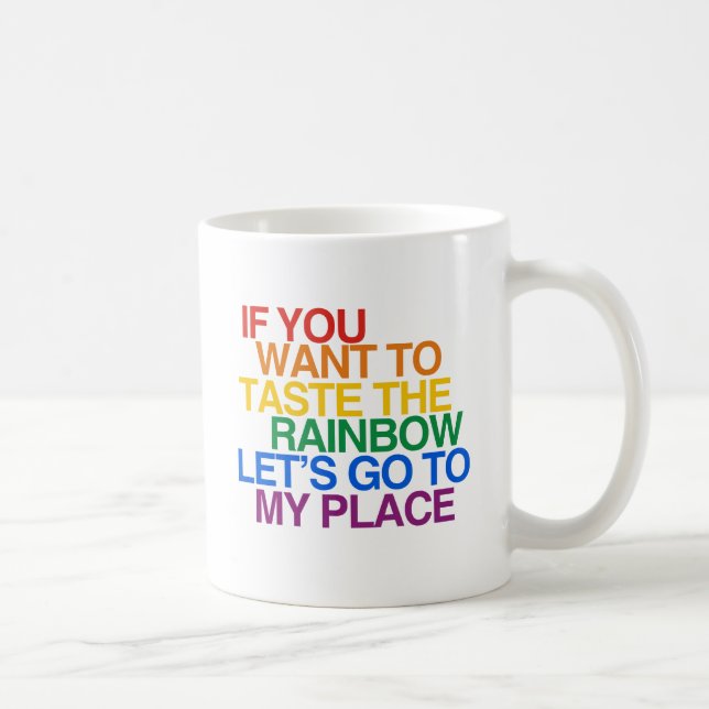 RAINBOW WORDS COFFEE MUG (Right)
